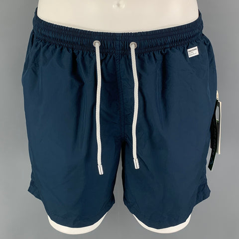 PANTONE Size L Navy Polyester Swim Trunks