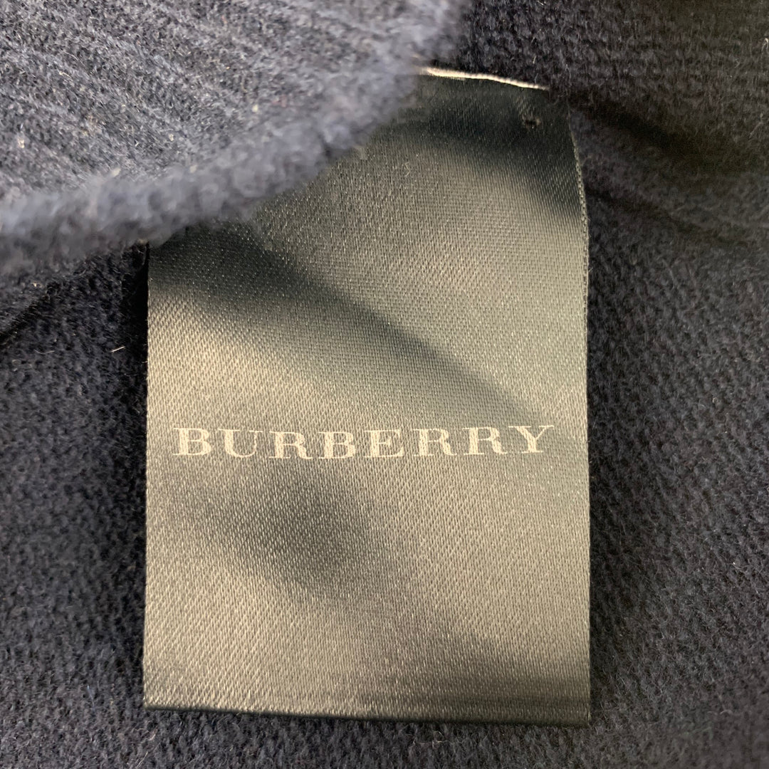 BURBERRY PRORSUM Fall Winter 2010 Size S Navy Knitted Wool Crew-Neck Sweater