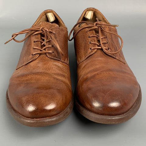 OFFICINE CREATIVE for BARNEY'S NEW YORK Size 10.5 Brown Leather Lace Up Shoes