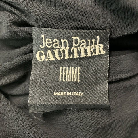 JEAN PAUL GAULTIER Talla 6 Vestido liso negro
