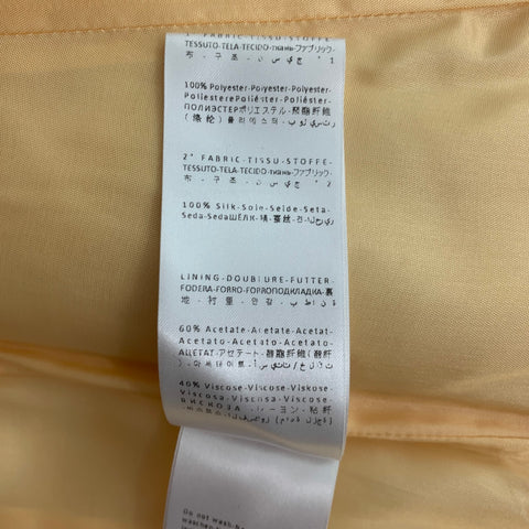 MARCO de VICENZO Size 4 Yellow Polyester Pleated Flared Mini Dress