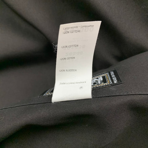 GIANNI VERSACE Size XL Black Cotton Button Up Long Sleeve Shirt