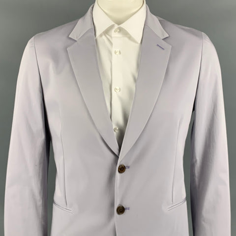 PAUL SMITH Soho Fit Size 44 Regular Lilac Cotton Notch Lapel Sport Coat