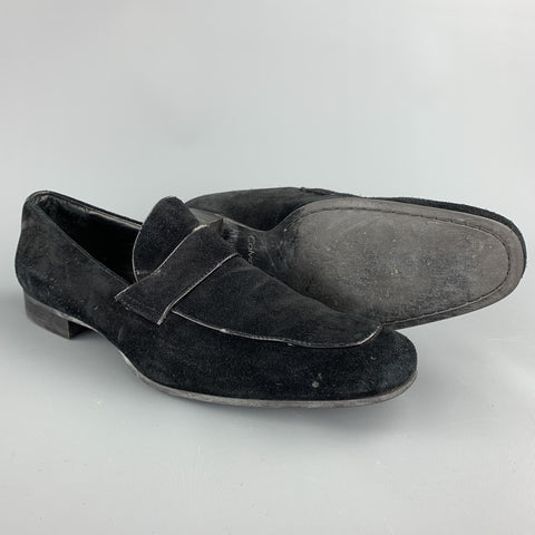 CALVIN KLEIN Size 10 Black Slip On Loafers