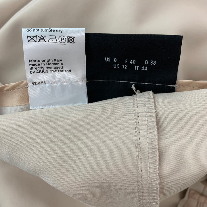 AKRIS Size 8 Pink Cotton Blend Side Zipper Dress Pants