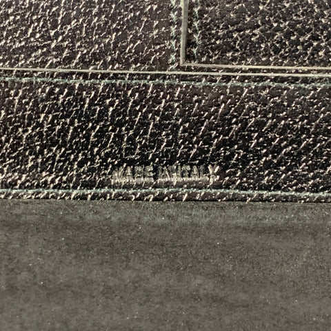 RALPH LAUREN Sac porte-documents rectangulaire en cuir de porc noir