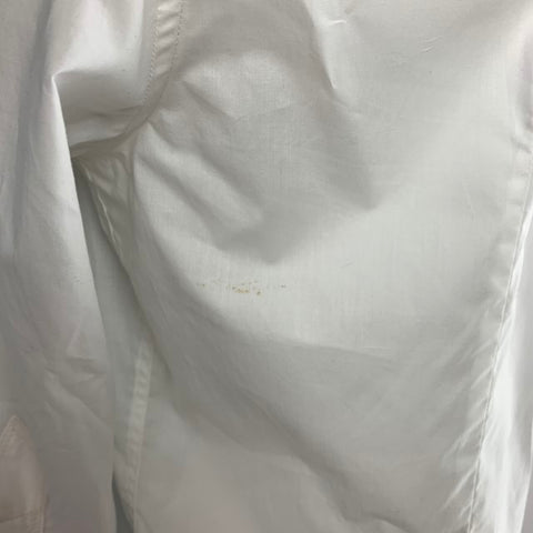 D&G by DOLCE & GABBANA Size XL White Solid Cotton Snaps Long Sleeve Shirt