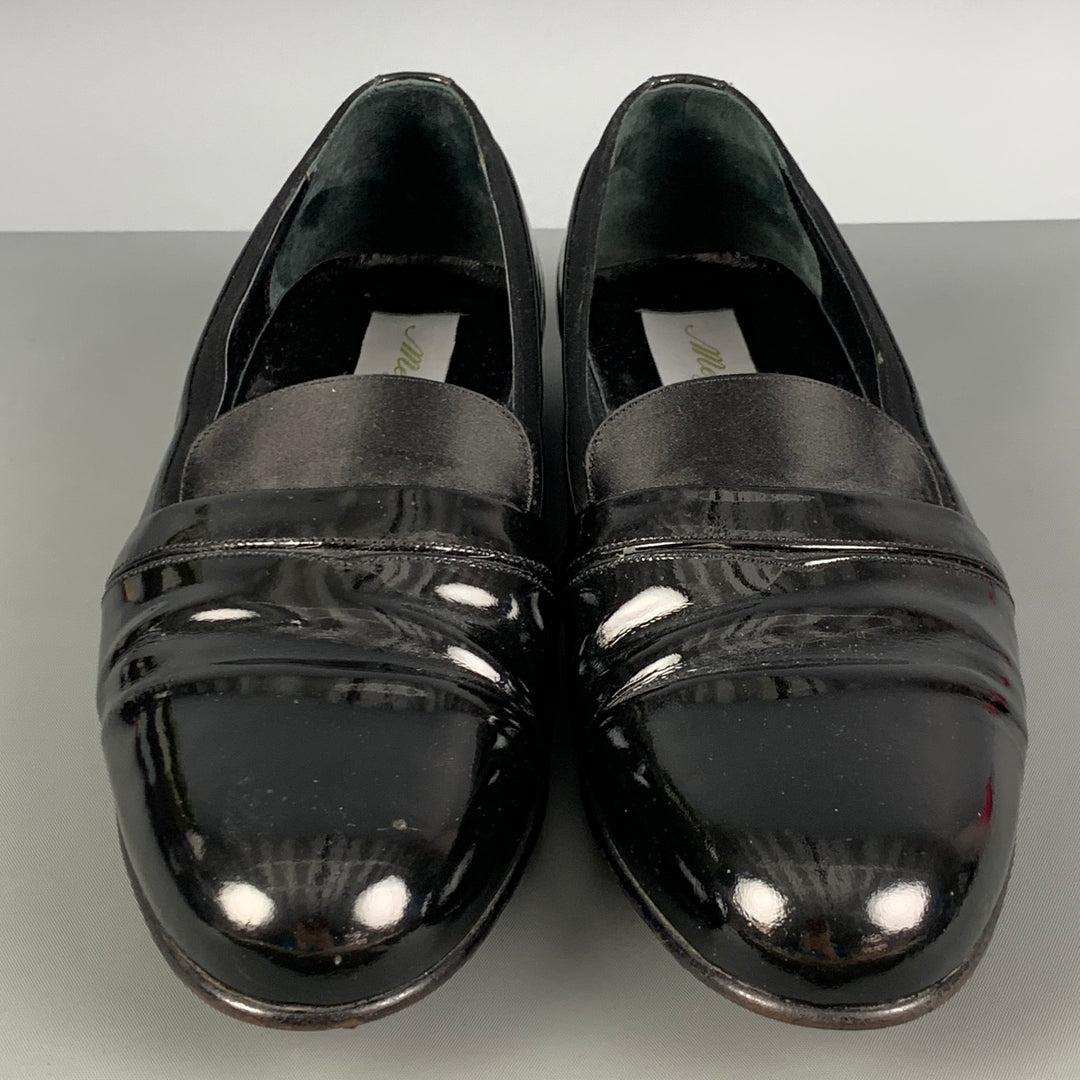 Mezlan Leather Loafers Black Size 8.5 Mezlan Loafers Mens Black Ornament Calfskin Loafer E20482 main image 2
