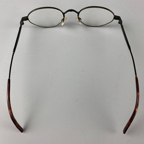 Vintage MATSUDA Black Metal Clip On Sunglasses