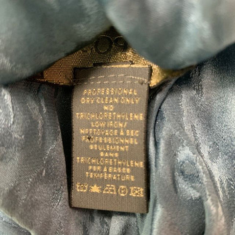 ZAC POSEN Taille 6 Chemisier drapé marbré en soie mousse de mer