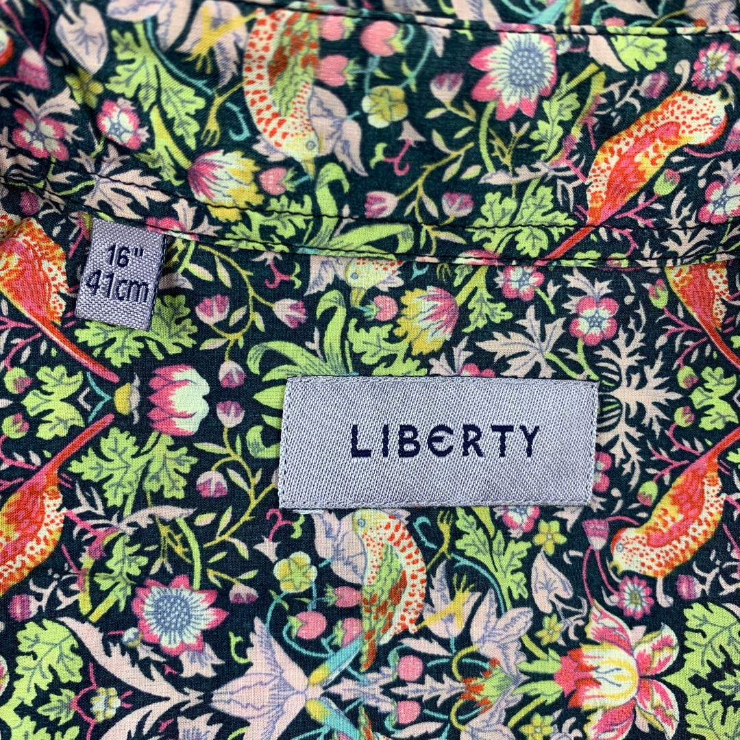 LIBERTY OF LONDON Size S Multi-Color Floral Cotton Button Up Long Sleeve Shirt