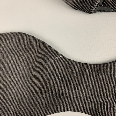 CRAVATE ROYALE Black Silk Bow Tie