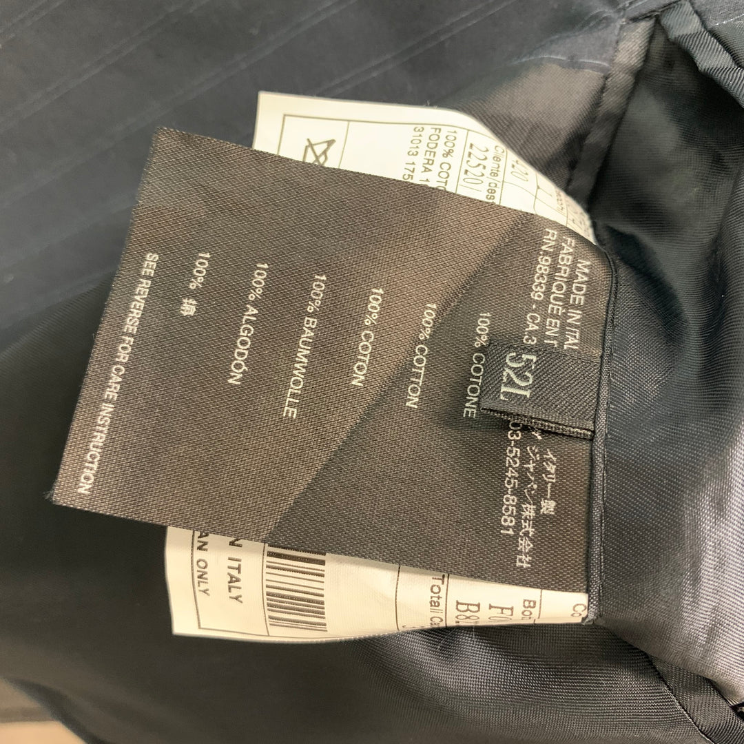 PRADA Chest Size 40 Navy Blue Stripe Cotton Single breasted 34 32 