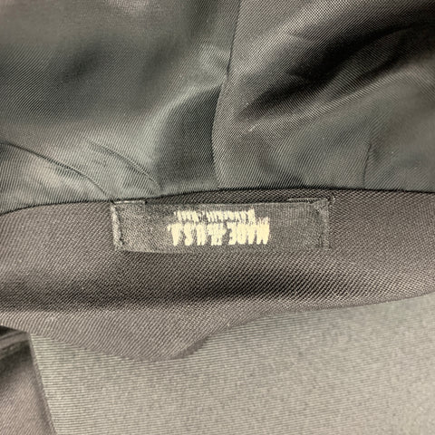 TODD SNYDER Size 44 Long Black Wool Peak Lapel Sport Coat
