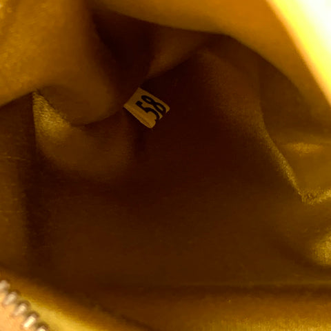 PRADA Yellow Leather Gold Tone Chain Strap Handbag