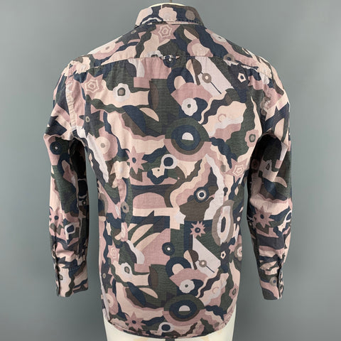 PS by PAUL SMITH Size L Rose Print Cotton Button Up Long Sleeve Shirt