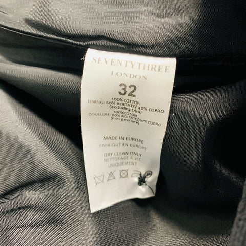 73 LONDON Size 32 Black Corduroy Cotton Boot Cut Casual Pants