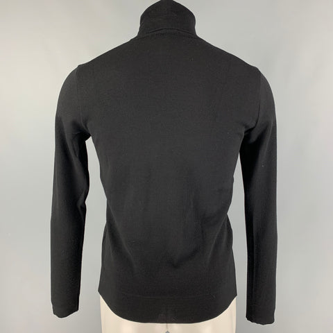 JIL SANDER Size S Black Wool Turtleneck Pullover