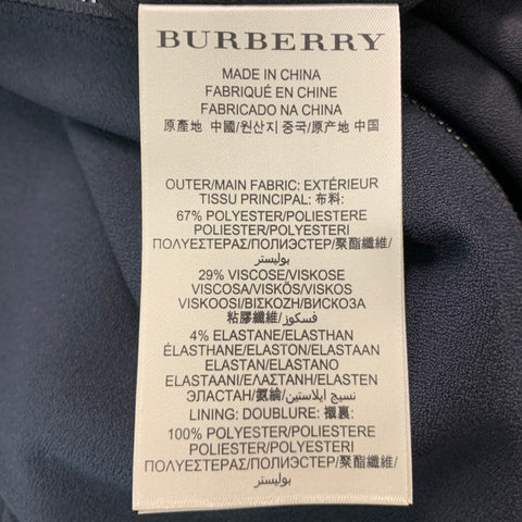 BURBERRY LONDON Size 10 Black Silver Polyester Blend Studded Sleeveless Dress