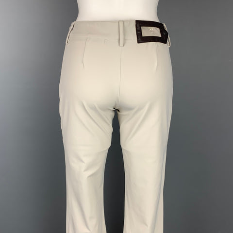 PRADA Talla 2 Pantalones casuales de nailon elástico beige