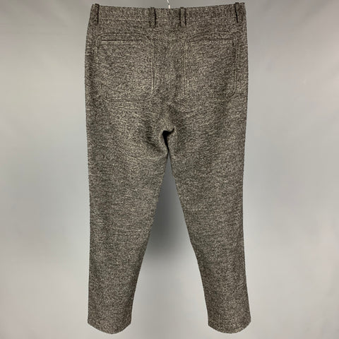 ADAM KIMMEL Size L Grey Heather Cotton Blend Flat Front Casual Pants