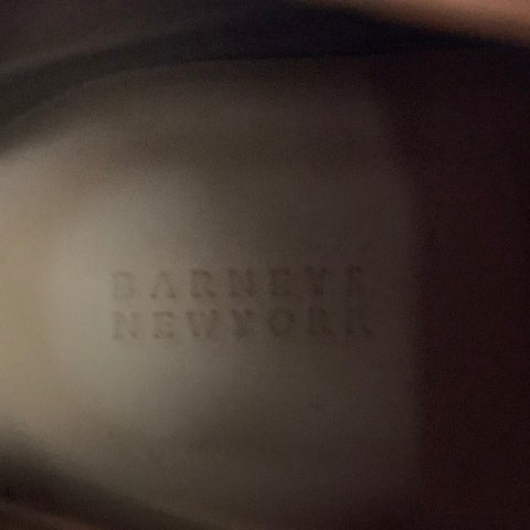 BARNEY'S NEW YORK Size 10 Black Leather Lace Up Combat Boots