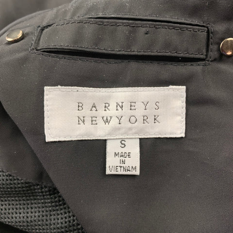 BARNEY'S NEW YORK Chaqueta con capucha de poliéster negra Talla S