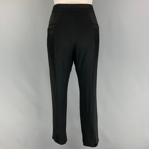 MAX MARA Pantalon habillé en viscose et acétate noir taille 6