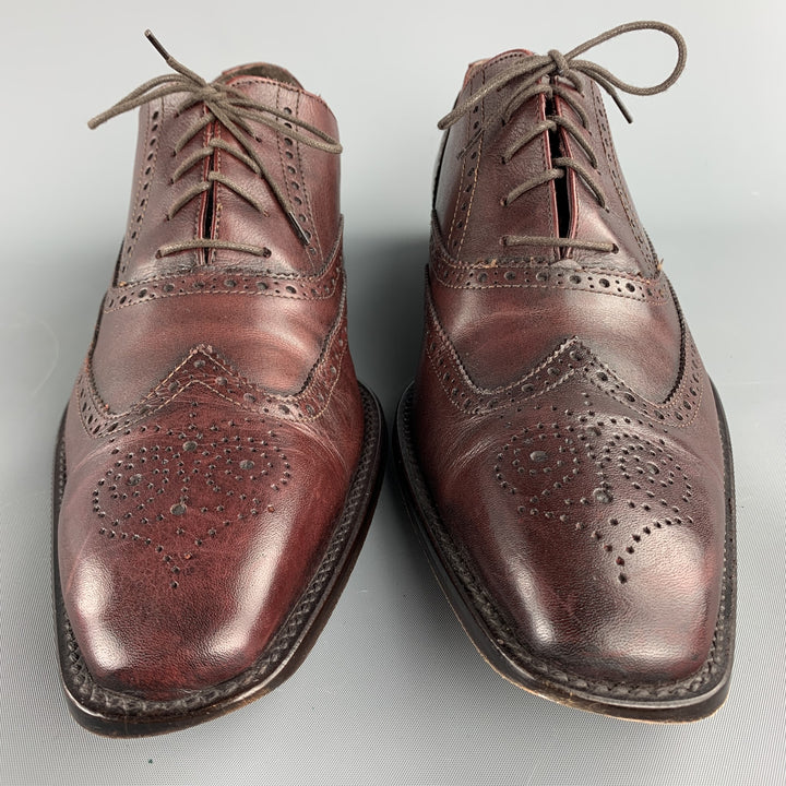 TO BOOT NY Size 13 Brown Leather Wingtip Lace Up Shoes