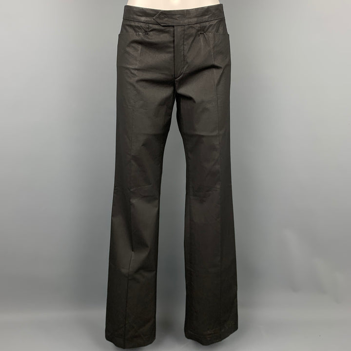 JOSEPH Pantalones casuales de pierna recta en mezcla de algodón color pizarra talla M