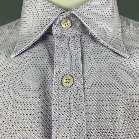 PAUL SMITH Size L Lilac Cotton Button Up Long Sleeve Shirt