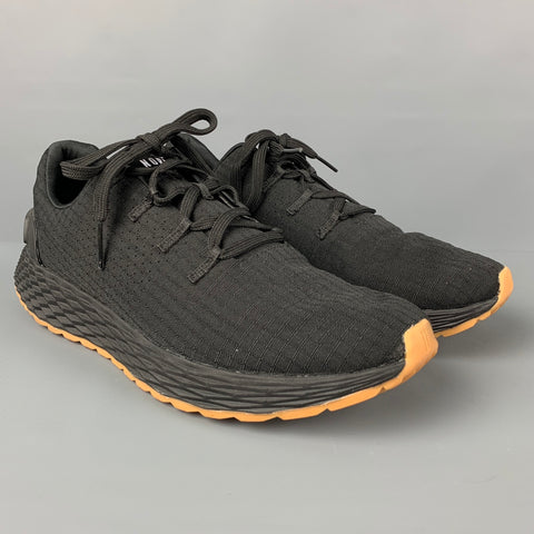 NOBULL Black Gum Ripstop Runner Black Mesh Nylon Size 9.5 Sneakers