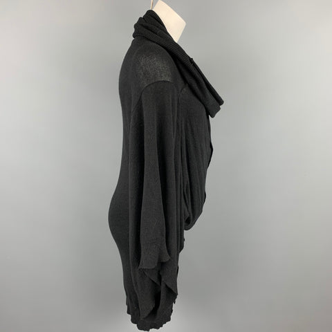 A.F. VANDERVORST Size S Black Viscose / Polyester Knitted Oversized Cardigan
