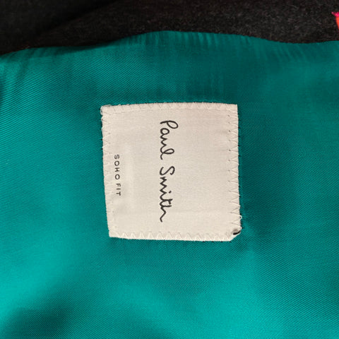 PAUL SMITH Soho Fit Size 44 Regular Charcoal Wool / Cashmere Sport Coat