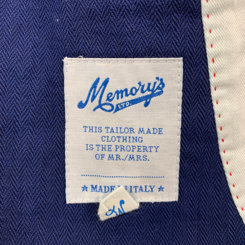 MEMORY'S Abrigo deportivo con un solo botón de algodón azul marino talla 36