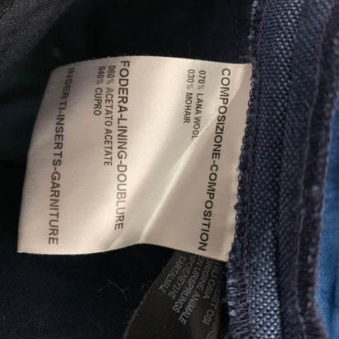 BURBERRY PRORSUM Size 38 Regular Blue Wool / Mohair Notch Lapel Suit