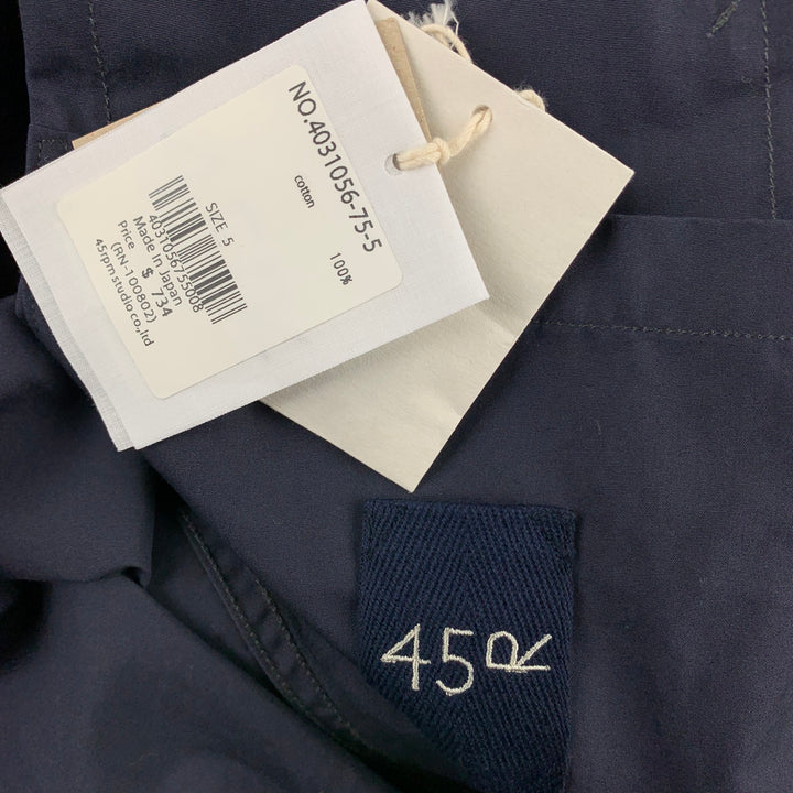 45rpm Size XL Navy Cotton Patch Pocket Jacket