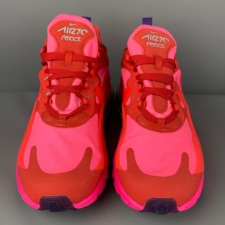 NIKE AIR 70 REACT Talla 12 Zapatillas de deporte con cordones de nailon rosa