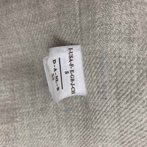 BRUNELLO CUCINELLI Size S Light Gray Stripe Wool Cashmere Zip Up Vest