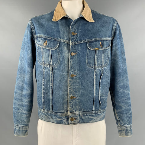 LEE Size XL Blue Beige Denim Jacket