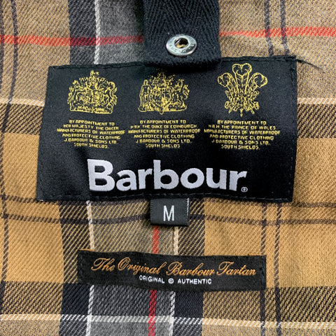 BARBOUR Taille M Veste en coton noir Zip &amp; Snaps