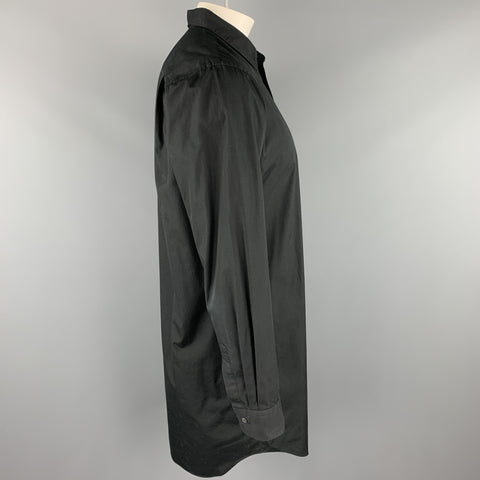 COMME des GARCONS HOMME PLUS Size L Black Cotton Sleeve Shirt