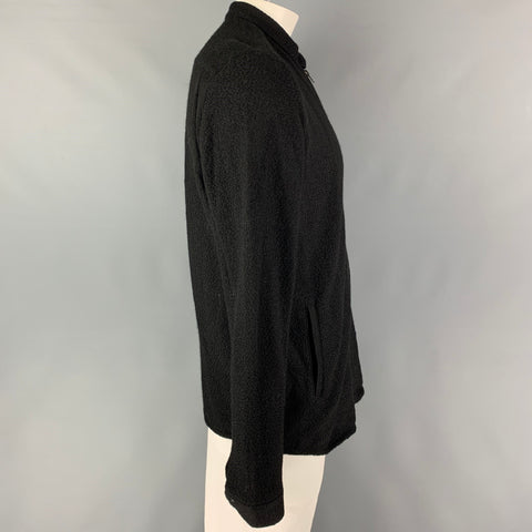 ACRONYM Size L Black Textured Wool Zip Up Jacket