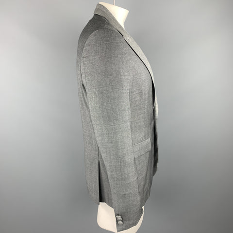 BAND OF OUTSIDERS Size 42 Grey Nailhead Wool Peak Lapel Sport Coat