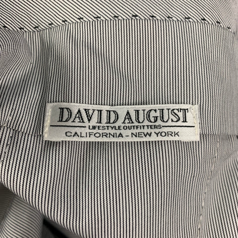 DAVID AUGUST Size 30 Charcoal Wool Side Tabs Dress Pants