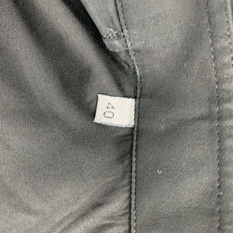 DIOR HOMME Size M Black Cotton Long Sleeve Shirt