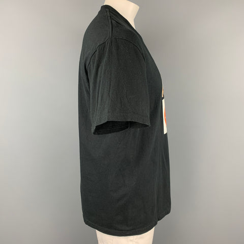 SUPREME Size L Black Graphic Cotton Short Sleeve Sonic Youth T-shirt