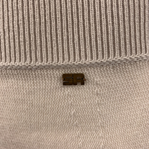 SONIA RYKIEL Size 4 Nude Knitted Wool / Cashmere Tulip Skirt