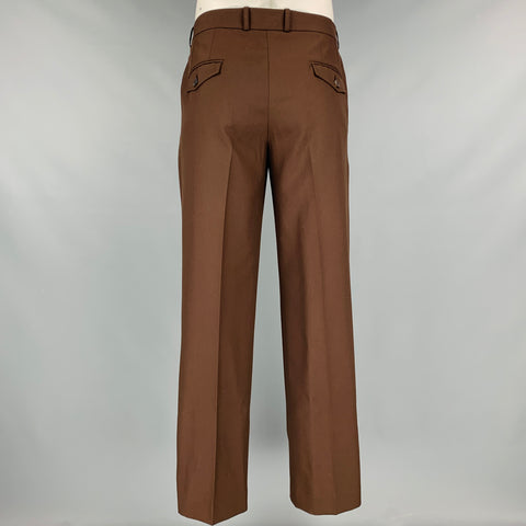 ERNEST W. BAKER Size 42 Brown Peak Lapel Suit
