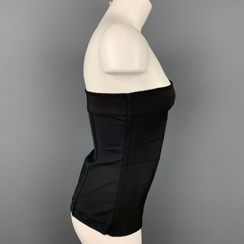D&amp;G by DOLCE &amp; GABBANA Taille 4 Haut bustier en polyamide noir